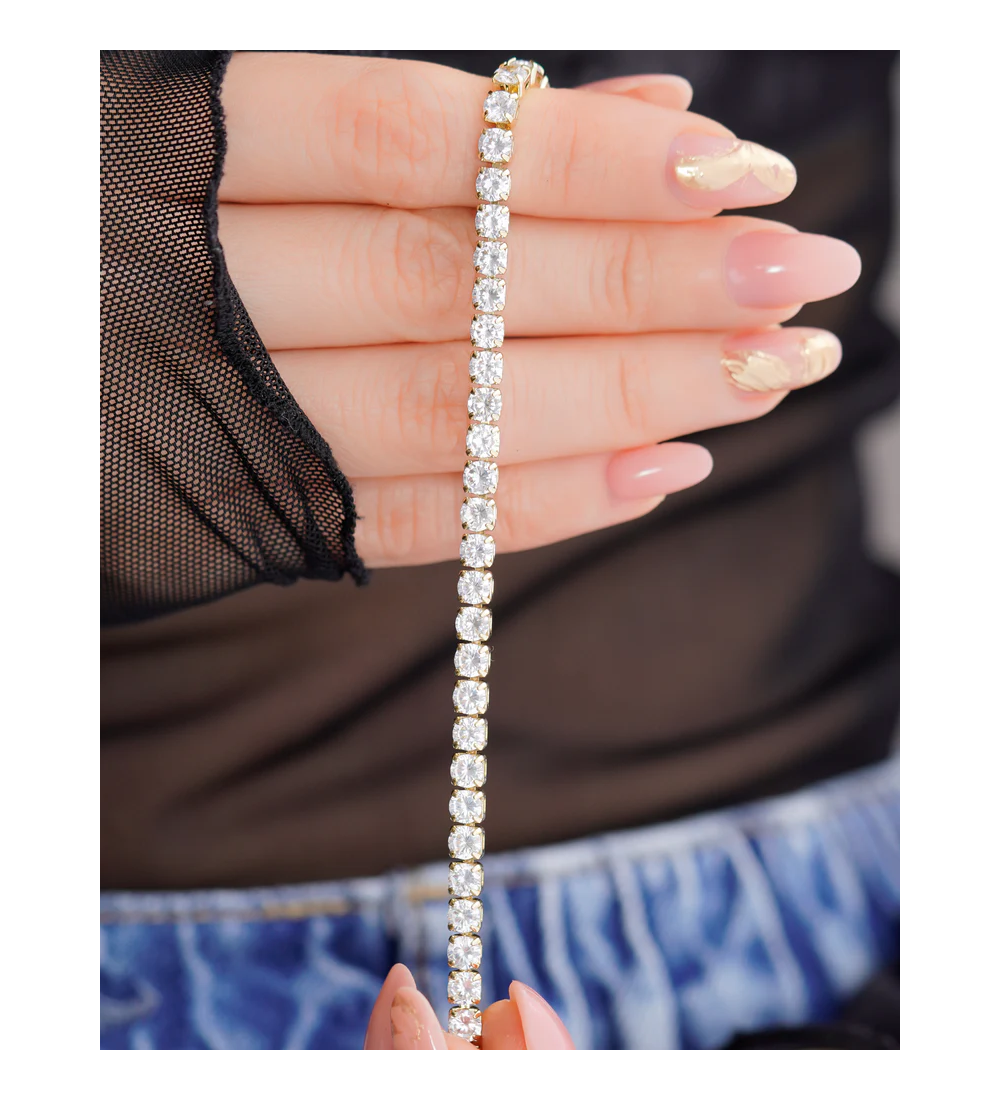 Bracelet tennis cristal femme — Other Level