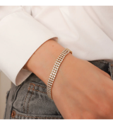 Bracelet tennis ligne continue femme — Other Level