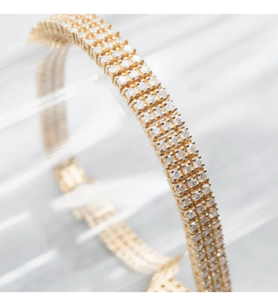Bracelet tennis ligne continue femme — Other Level