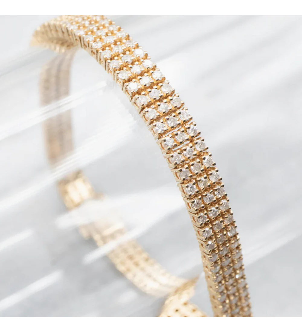 Bracelet tennis ligne continue femme — Other Level