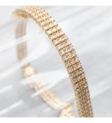 Bracelet tennis ligne continue femme — Other Level