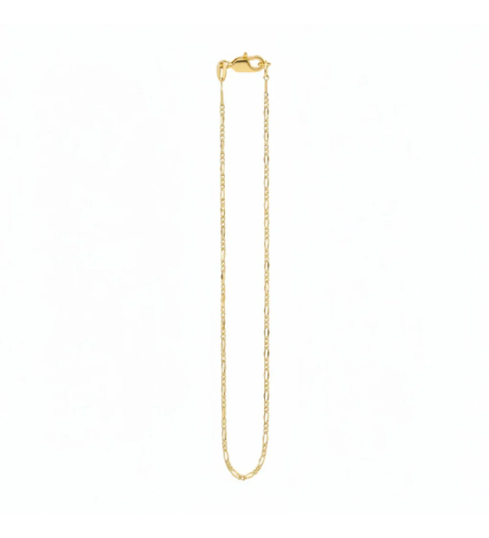 Chaîne maille 3x1 fine longueur 50 cm unisexe