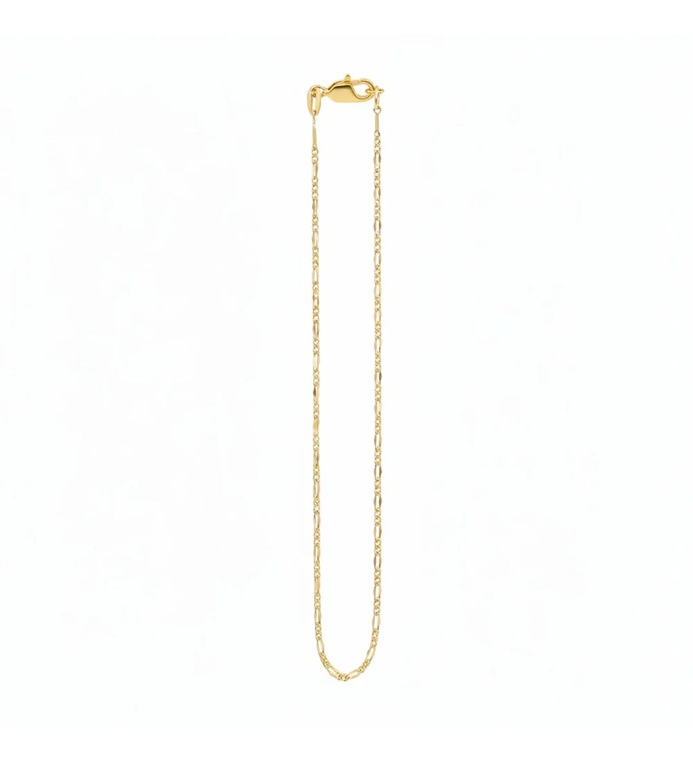 Chaîne maille 3x1 fine longueur 50 cm unisexe