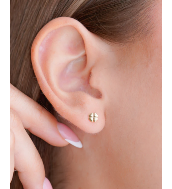 Clou doreille trèfle 0