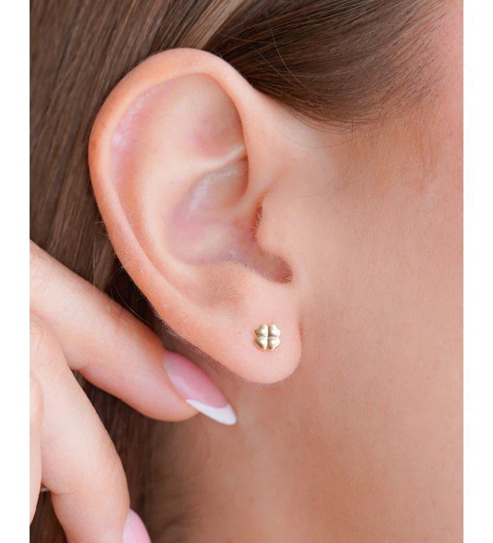 Clou doreille trèfle 0