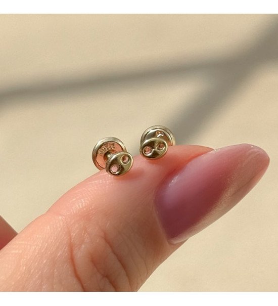 Clou d'oreille grain de café femme — Other Level