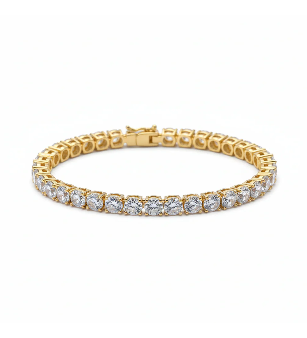 Bracelet tennis cristal 4 mm disponible en 17 cm et 19 cm
