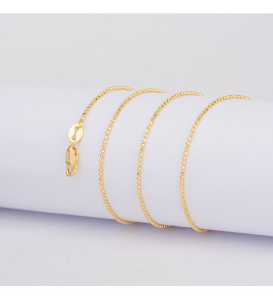 Collier chaîne à billes dorées 4 mm — Other Level