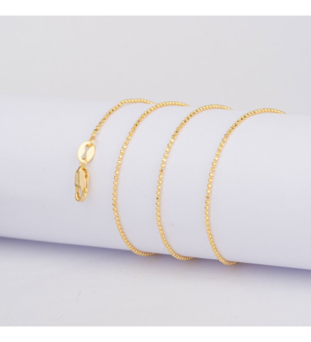 Collier chaîne à billes dorées 4 mm — Other Level